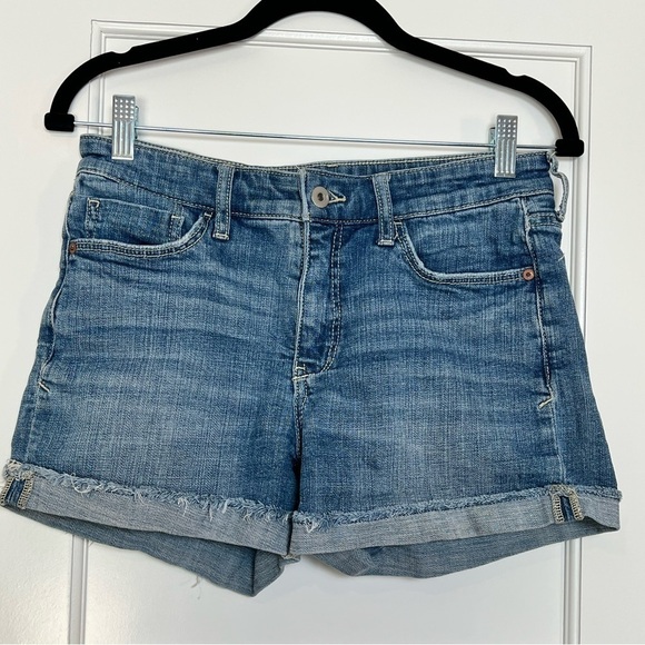 Pilcro and the Letterpress Pants - Pilcro and the Letterpress Slim Boyfriend Distressed Cuffed Shorts (27)